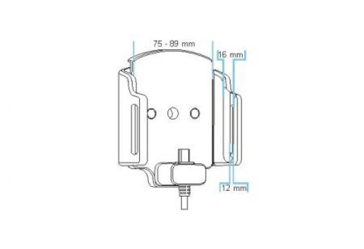 h/l micro-usb verstelb. b.75-89/d12-16 mm - MOLEX