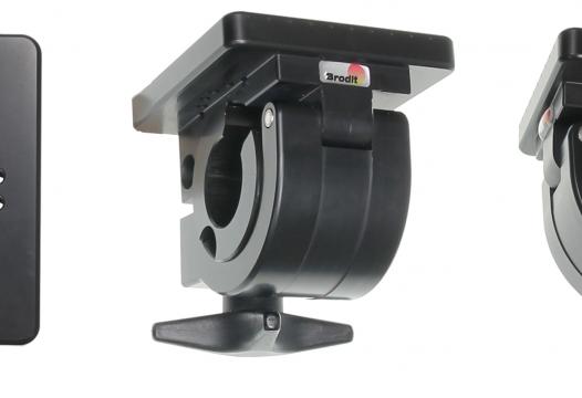 houder buismontage 25mm met bevestigingsplaat