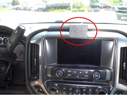 Proclip Chevrolet Silverado 2014- Center mount