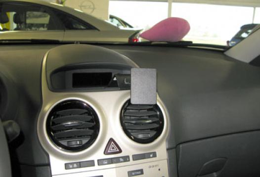 Proclip Opel Corsa 07 Angled high NOT for models with factory navigation or large display.