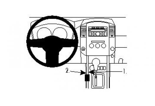 Proclip Nissan Navara 11- Console Mount Left