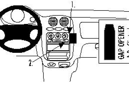 Proclip Daewoo Matiz 98- angled
