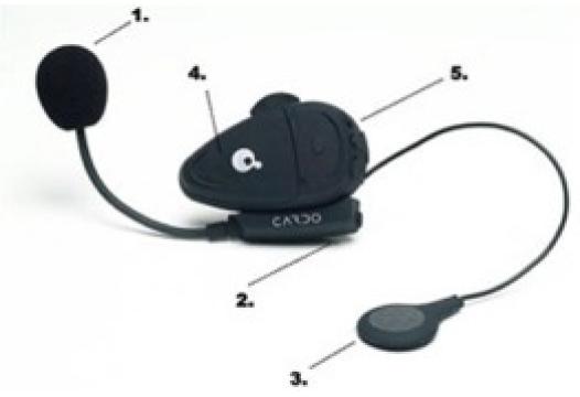 Cardo scala rider Solo XL Bluetooth Helmet Headset for GSM
