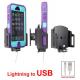 houder verstelb.62-77/9-13 iPhone 5 lightning->USB