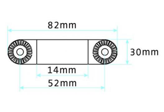 prof. Extension part 2", total length 82 mm