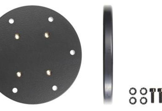 prof. Mounting plate round, 100x9 mm