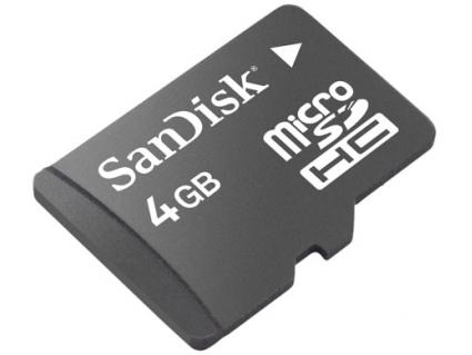 Sandisk Transflash MicroSDHC 4GB 